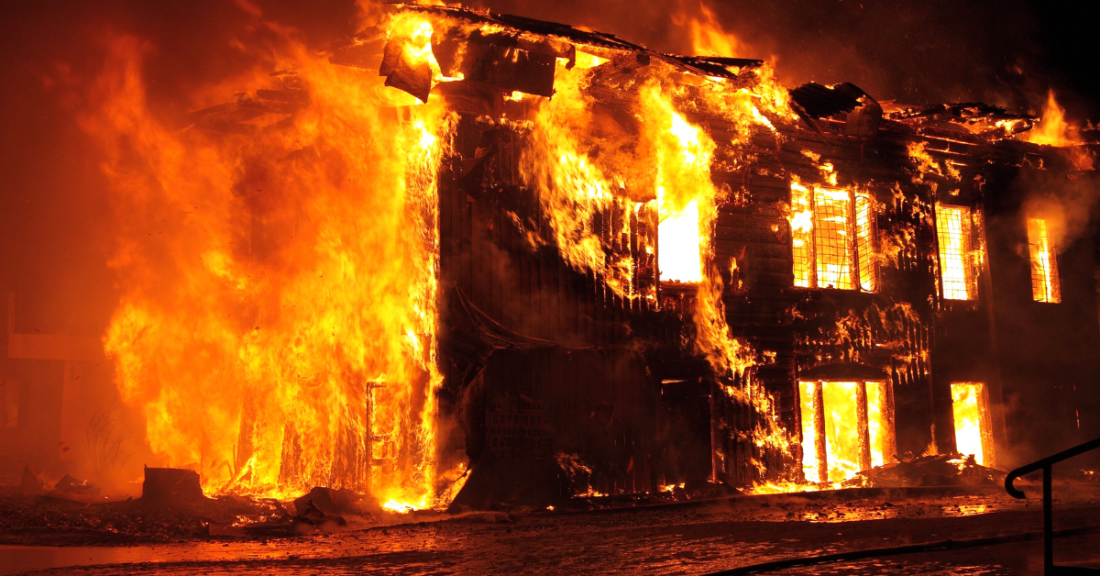 Arson remains a large cause of large fire losses in commercial premises.